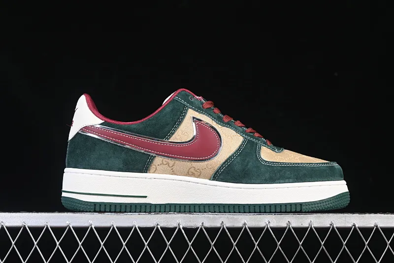 All categories Nk Air Force 1 Air Force series Nk Air Force 1 Low Air Force low top Nike Air Force 1'07 Low Gucci joint Khaki cinnabar hook Air Force 1 low top casual sneakers SY1388-007